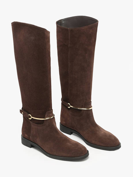 Laarzen Uit Leder The icona Bruin women EMMA65 ander zicht 1